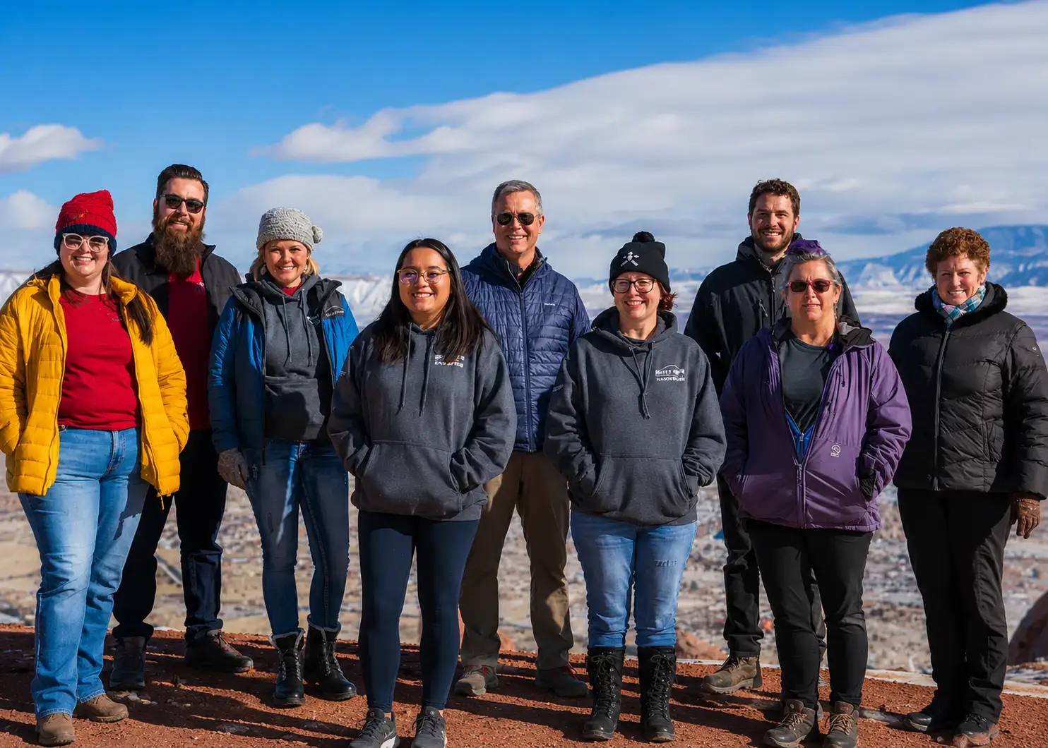 Hilltop staff and community members